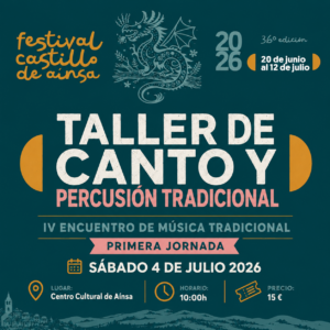 Taller de canto y percusión tradicional por Luis Miguel Bajén-Capitán Mundo